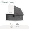 image:imageUPPAbaby Bassinet V3  Compatible with Vista Cruz Ridge Strollers  Overnight Sleep Solution  Mattress Sheet and Bug Shield Included  Ada Sandstone MlangeCarbon FameGreyson Charcoal MlangeCarbon Frame