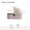 image:imageUPPAbaby Bassinet V3  Compatible with Vista Cruz Ridge Strollers  Overnight Sleep Solution  Mattress Sheet and Bug Shield Included  Ada Sandstone MlangeCarbon FameAda Sandstone MelangeCarbon Frame