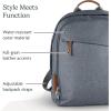 image:imageUPPAbaby Changing Backpack  Multiple Storage Compartments  Side Bottle  Laptop Pockets  Trolley Sleeve  Stroller Strap Attachment  Ada Sandstone Mlange  Chestnut LeatherLucy Rosewood MlangeSaddle Leather