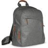 image:imageUPPAbaby Changing Backpack  Multiple Storage Compartments  Side Bottle  Laptop Pockets  Trolley Sleeve  Stroller Strap Attachment  Ada Sandstone Mlange  Chestnut LeatherGreyson Charcoal MlangeSaddle Leather