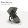 image:imageUPPAbaby RumbleSeat V3 Second Lower Seat  Compatible with Vista V2 and Vista V3  AllWeather Seat  Magnetic Buckle  Adapters Included  Ada Sandstone MlangeCarbon FrameChestnut LeatherEvelyn Meadow GreenGraphite FrameChestnut Leather
