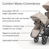 image:imageUPPAbaby RumbleSeat V3 Second Lower Seat  Compatible with Vista V2 and Vista V3  AllWeather Seat  Magnetic Buckle  Adapters Included  Ada Sandstone MlangeCarbon FrameChestnut LeatherAda Sandstone MelangeCarbon FrameChestnut Leather