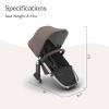 image:imageUPPAbaby RumbleSeat V3 Second Lower Seat  Compatible with Vista V2 and Vista V3  AllWeather Seat  Magnetic Buckle  Adapters Included  Ada Sandstone MlangeCarbon FrameChestnut LeatherTheo Dark TaupeSilver FrameChestnut Leather