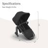 image:imageUPPAbaby RumbleSeat V3 Second Lower Seat  Compatible with Vista V2 and Vista V3  AllWeather Seat  Magnetic Buckle  Adapters Included  Ada Sandstone MlangeCarbon FrameChestnut LeatherJake CharcoalCarbon FrameBlack Leather
