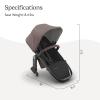 image:imageUPPAbaby RumbleSeat V3 Second Lower Seat  Compatible with Vista V2 and Vista V3  AllWeather Seat  Magnetic Buckle  Adapters Included  Ada Sandstone MlangeCarbon FrameChestnut LeatherOwen Mocha MelangeCarbon FrameChestnut Leather