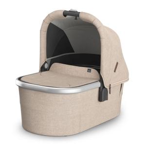 image:imageUPPAbaby Bassinet V3  Compatible with Vista Cruz Ridge Strollers  Overnight Sleep Solution  Mattress Sheet and Bug Shield Included  Ada Sandstone MlangeCarbon FameDeclan Oat MlangeSilver Frame