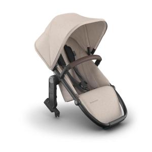 image:imageUPPAbaby RumbleSeat V3 Second Lower Seat  Compatible with Vista V2 and Vista V3  AllWeather Seat  Magnetic Buckle  Adapters Included  Ada Sandstone MlangeCarbon FrameChestnut LeatherAda Sandstone MelangeCarbon FrameChestnut Leather