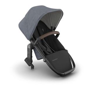 image:imageUPPAbaby RumbleSeat V3 Second Lower Seat  Compatible with Vista V2 and Vista V3  AllWeather Seat  Magnetic Buckle  Adapters Included  Ada Sandstone MlangeCarbon FrameChestnut LeatherJulian Dusty Blue MelangeCarbon FrameChestnut Leather