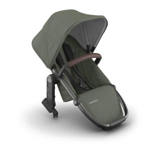 image:imageUPPAbaby RumbleSeat V3 Second Lower Seat  Compatible with Vista V2 and Vista V3  AllWeather Seat  Magnetic Buckle  Adapters Included  Ada Sandstone MlangeCarbon FrameChestnut LeatherEvelyn Meadow GreenGraphite FrameChestnut Leather