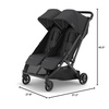 image:imageUPPAbaby Minu Duo SidebySide Double Stroller  Lightweight  Compact Design for Travel  Easy Fold from Birth to Toddler  Independent Recline James BlackCarbon FrameBlack LeatherJake CharcoalCarbon FrameBlack Leather
