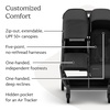 image:imageUPPAbaby Minu Duo SidebySide Double Stroller  Lightweight  Compact Design for Travel  Easy Fold from Birth to Toddler  Independent Recline James BlackCarbon FrameBlack LeatherJake CharcoalCarbon FrameBlack Leather