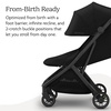 image:imageUPPAbaby Minu V3 Travel Stroller  Lightweight  Compact Design  OneHand Fold  Unfold  from Birth  Overhead Compatible  James BlackCarbon FrameBlack LeatherJames BlackCarbon FrameBlack Leather