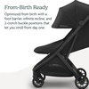 image:imageUPPAbaby Minu V3 Travel Stroller  Lightweight  Compact Design  OneHand Fold  Unfold  from Birth  Overhead Compatible  James BlackCarbon FrameBlack LeatherJake CharcoalCarbon FrameBlack Leather