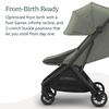 image:imageUPPAbaby Minu V3 Travel Stroller  Lightweight  Compact Design  OneHand Fold  Unfold  from Birth  Overhead Compatible  James BlackCarbon FrameBlack LeatherEvelyn Meadow GreenGraphite FrameChestnut Leather