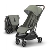 image:imageUPPAbaby Minu V3 Travel Stroller  Lightweight  Compact Design  OneHand Fold  Unfold  from Birth  Overhead Compatible  James BlackCarbon FrameBlack LeatherEvelyn Meadow GreenGraphite FrameChestnut Leather
