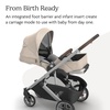 image:imageUPPAbaby Cruz V3 Stroller  from Birth  Car Seat Compatible  FullSize Reversible Seat  Infant Insert Bug and Rain Shields Included  James BlackCarbon FrameBlack LeatherDeclan Oat Mlange