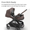 image:imageUPPAbaby Cruz V3 Stroller  from Birth  Car Seat Compatible  FullSize Reversible Seat  Infant Insert Bug and Rain Shields Included  James BlackCarbon FrameBlack LeatherOwen Mocha Mlange