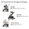 image:imageUPPAbaby Cruz V3 Stroller  from Birth  Car Seat Compatible  FullSize Reversible Seat  Infant Insert Bug and Rain Shields Included  James BlackCarbon FrameBlack LeatherDeclan Oat Mlange