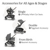 image:imageUPPAbaby Cruz V3 Stroller  from Birth  Car Seat Compatible  FullSize Reversible Seat  Infant Insert Bug and Rain Shields Included  James BlackCarbon FrameBlack LeatherGreyson Charcoal Mlange