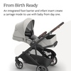 image:imageUPPAbaby Cruz V3 Stroller  from Birth  Car Seat Compatible  FullSize Reversible Seat  Infant Insert Bug and Rain Shields Included  James BlackCarbon FrameBlack LeatherSavannah Pearl Gray Jacquard