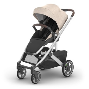 image:imageUPPAbaby Cruz V3 Stroller  from Birth  Car Seat Compatible  FullSize Reversible Seat  Infant Insert Bug and Rain Shields Included  James BlackCarbon FrameBlack LeatherDeclan Oat Mlange