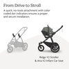 image:imageUPPAbaby Ridge V2 AllTerrain 3Wheel Jogging Stroller  Aria V2 Infant Car Seat Travel System  Newborn to Toddler Stroller Combo Car Seat Base Included Never Flat Tires  Evelyn Meadow Green