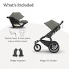 image:imageUPPAbaby Ridge V2 AllTerrain 3Wheel Jogging Stroller  Aria V2 Infant Car Seat Travel System  Newborn to Toddler Stroller Combo Car Seat Base Included Never Flat Tires  Evelyn Meadow Green