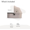 image:imageUPPAbaby Bassinet V3  Fits with Vista Cruz Ridge Strollers  JamesAda Sandstone Mlange