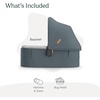 image:imageUPPAbaby Bassinet V3  Fits with Vista Cruz Ridge Strollers  JamesCallum Stone Blue