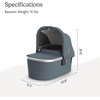 image:imageUPPAbaby Bassinet V3  Fits with Vista Cruz Ridge Strollers  JamesCallum Stone Blue