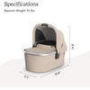 image:imageUPPAbaby Bassinet V3  Fits with Vista Cruz Ridge Strollers  JamesDeclan Oat Mlange