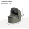 image:imageUPPAbaby Bassinet V3  Fits with Vista Cruz Ridge Strollers  JamesEvelyn Meadow Green