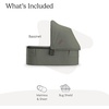 image:imageUPPAbaby Bassinet V3  Fits with Vista Cruz Ridge Strollers  JamesEvelyn Meadow Green