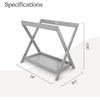 image:imageUPPAbaby Bassinet V3  Fits with Vista Cruz Ridge Strollers  JamesGrey