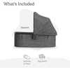 image:imageUPPAbaby Bassinet V3  Fits with Vista Cruz Ridge Strollers  JamesGreyson Charcoal Mlange