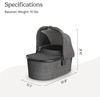 image:imageUPPAbaby Bassinet V3  Fits with Vista Cruz Ridge Strollers  JamesGreyson Charcoal Mlange