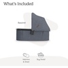 image:imageUPPAbaby Bassinet V3  Fits with Vista Cruz Ridge Strollers  JamesJulian Dusty Blue Mlange