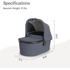 image:imageUPPAbaby Bassinet V3  Fits with Vista Cruz Ridge Strollers  JamesJulian Dusty Blue Mlange