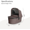 image:imageUPPAbaby Bassinet V3  Fits with Vista Cruz Ridge Strollers  JamesOwen Mocha Mlange