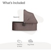 image:imageUPPAbaby Bassinet V3  Fits with Vista Cruz Ridge Strollers  JamesOwen Mocha Mlange