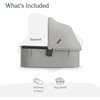 image:imageUPPAbaby Bassinet V3  Fits with Vista Cruz Ridge Strollers  JamesSavannah Pearl Gray Jacquard