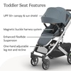 image:imageUPPAbaby Cruz V3 Stroller  Aria V2 Lightweight Car Seat Travel System Combo  Toddler Seat Bumper Bar Bug and Rain Shield Car Seat Base and Infant Insert Included  Callum Stone BlueCallum Stone Blue