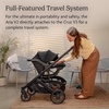 image:imageUPPAbaby Cruz V3 Stroller  Aria V2 Lightweight Car Seat Travel System Combo  Toddler Seat Bumper Bar Bug and Rain Shield Car Seat Base and Infant Insert Included  Callum Stone BlueCallum Stone Blue